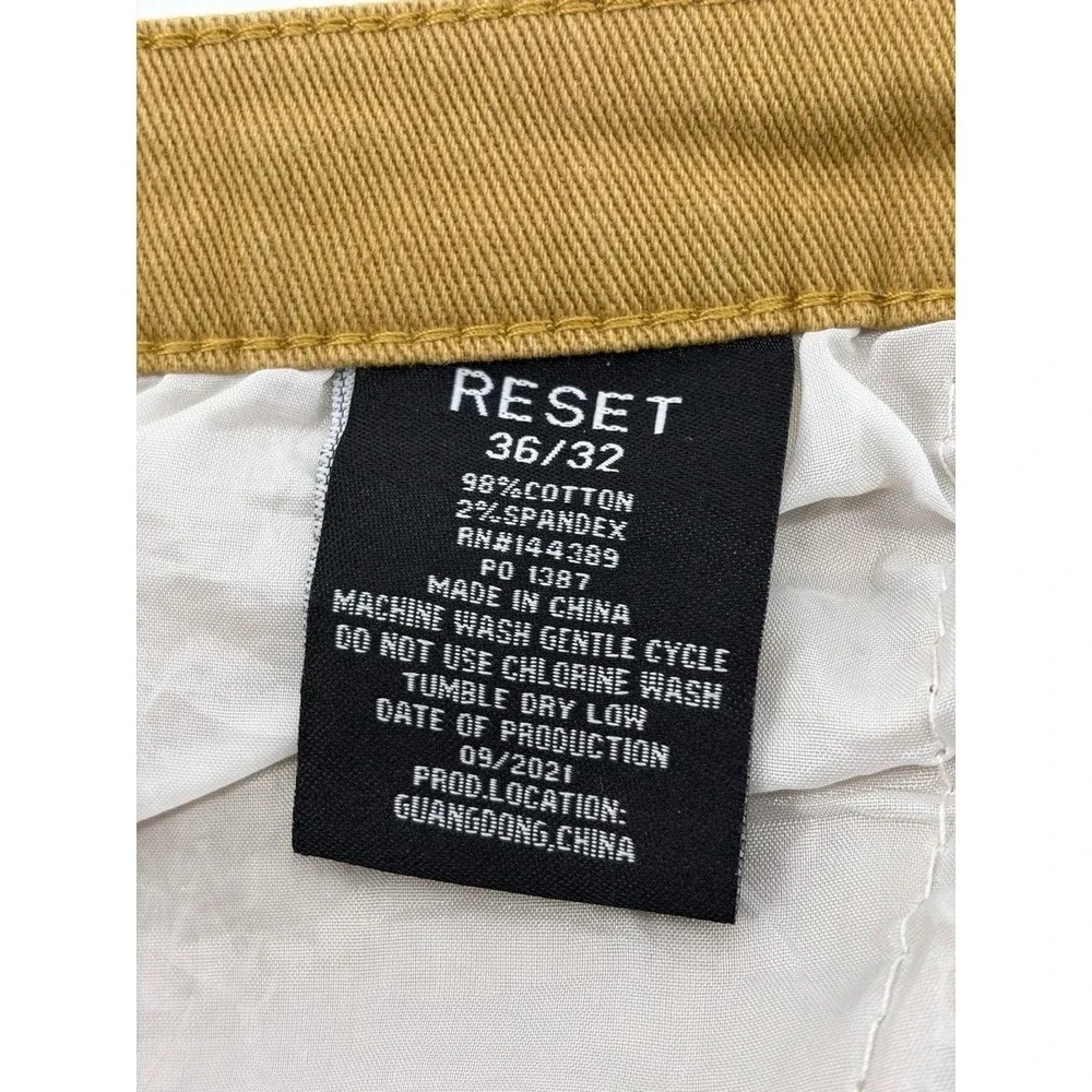 Reset Slim Fit, Tan Denim Jeans, 5 Pocket, Men's 36x32